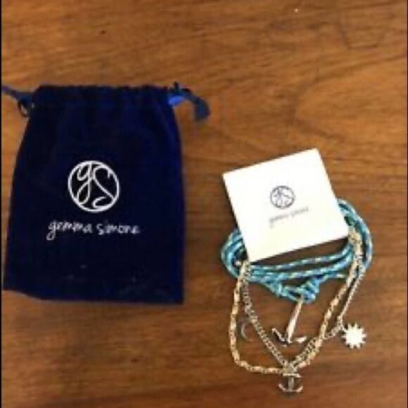 Gemma Stone voyage ankle bracelet and wrap bracelet set NWT - Picture 1 of 5